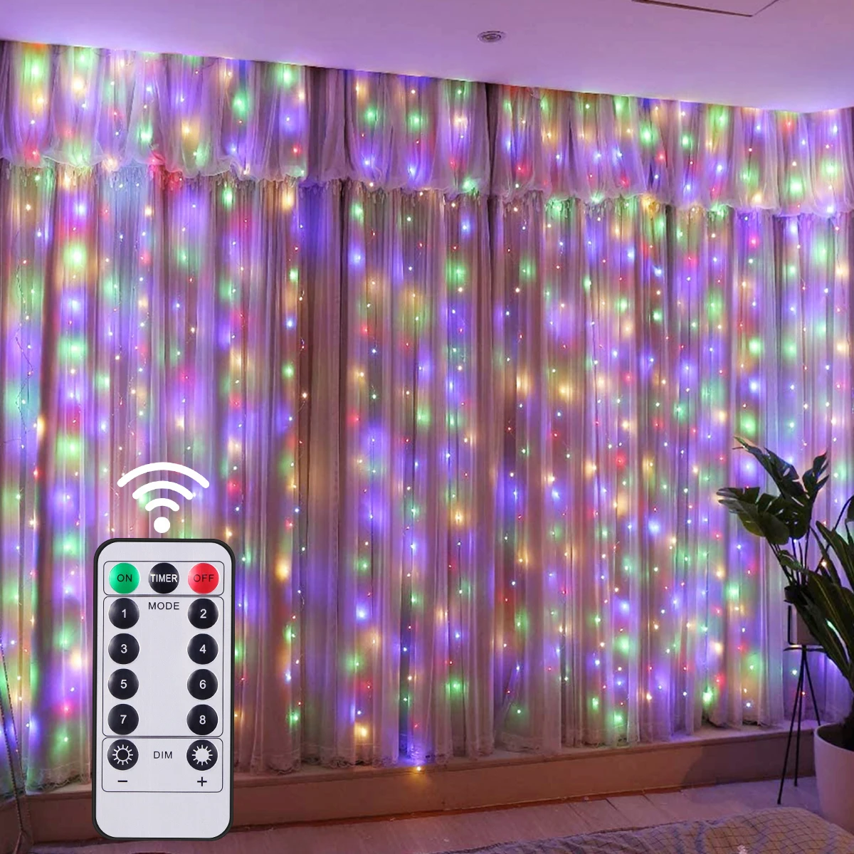 

3M LED Curtain Garland String Lights USB Fairy Lights Remote Control Home Holiday Lighting Party Wedding Christmas Decoration