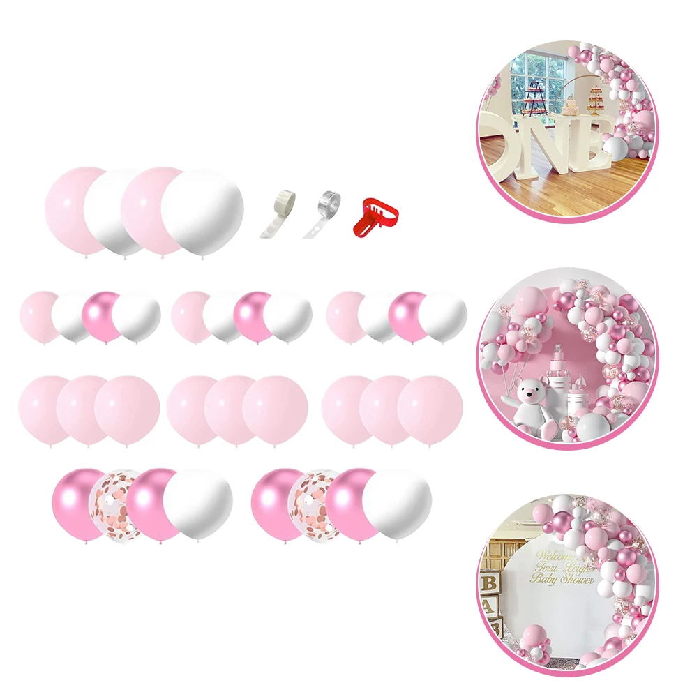 

Pink Balloon Kit Hot Decorations Baby Gender Reveal Balloons Arch Premium Latex Material Indoors Outdoors