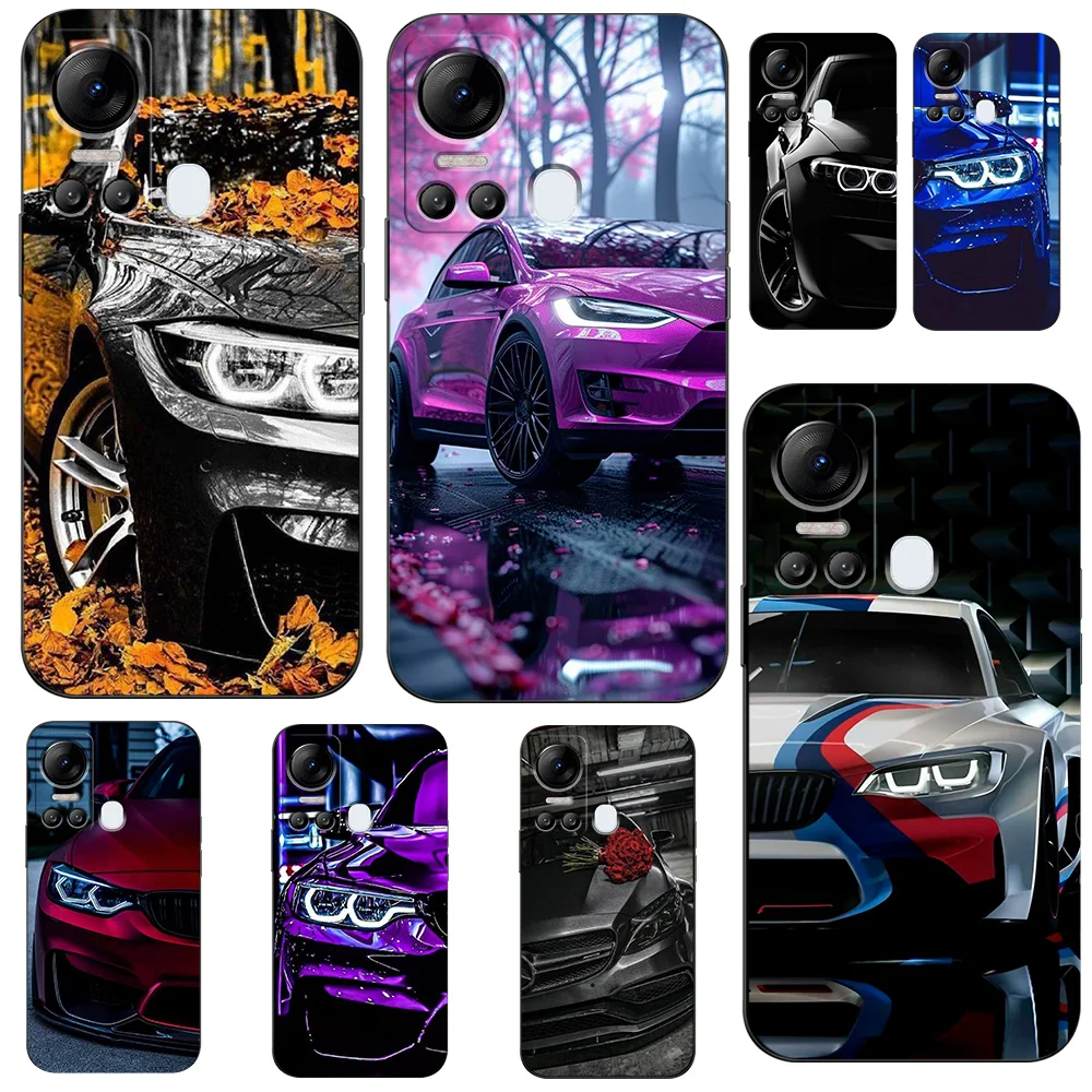 Case For ITEL VISION 5 S18 Silicon Phone Back Cover black tpu case Luxury cars cool