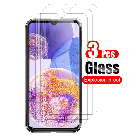 3Pcs Tempered Glass For Samsung Galaxy A25 A24 A23 A22 5G A21 A21s A20 A20s A20e Screen Protector Protective Film 10H Clear