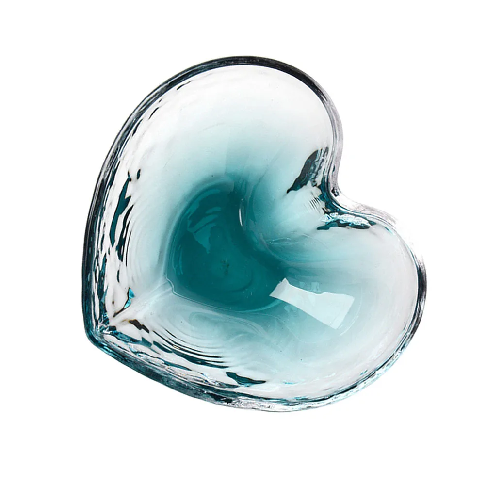 

Crystal Heart Glass Bowl Clear Elegant Salad Dessert Serving Fruit Snacks for Casual Parties Receptions Dessert Bowl