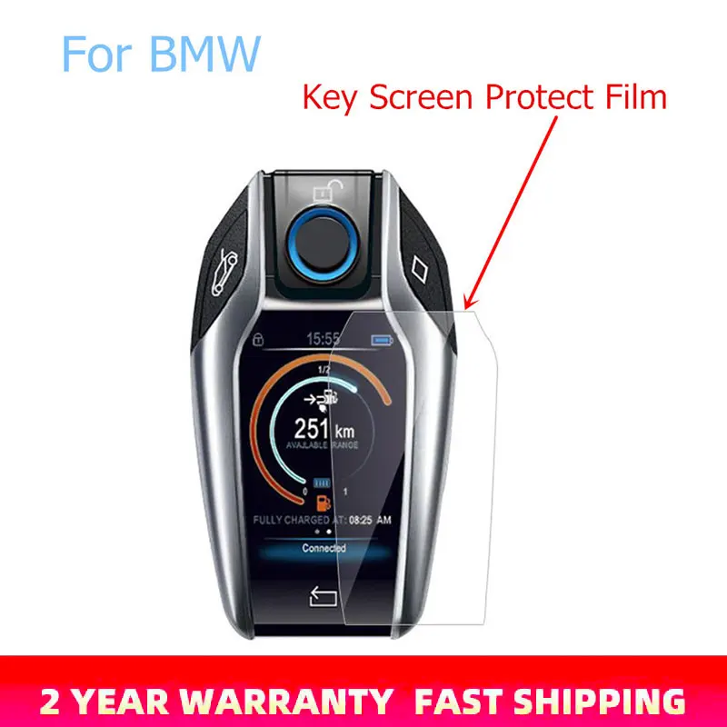 Car Key Screen Protective Film For Bmw X3 2018 2019 2020 G01 X4 X5 X6 X7 G20 G30 G32 G05 G06 G07 G22 Anti-scratch Sticker