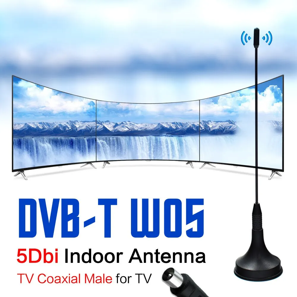 New Freeview HDTV Digital Indoor Signal Receiver 5dBi DVB T Mini TV Antenna Aerial Booster CMMB Televison Receivers