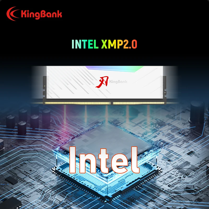 Imagem -03 - Memória Kingbank Ddr4 Rgb 16gb 8gb 8gbx2 3200mhz Samsung Original Chip Desktop Computer Ram Ddr 4