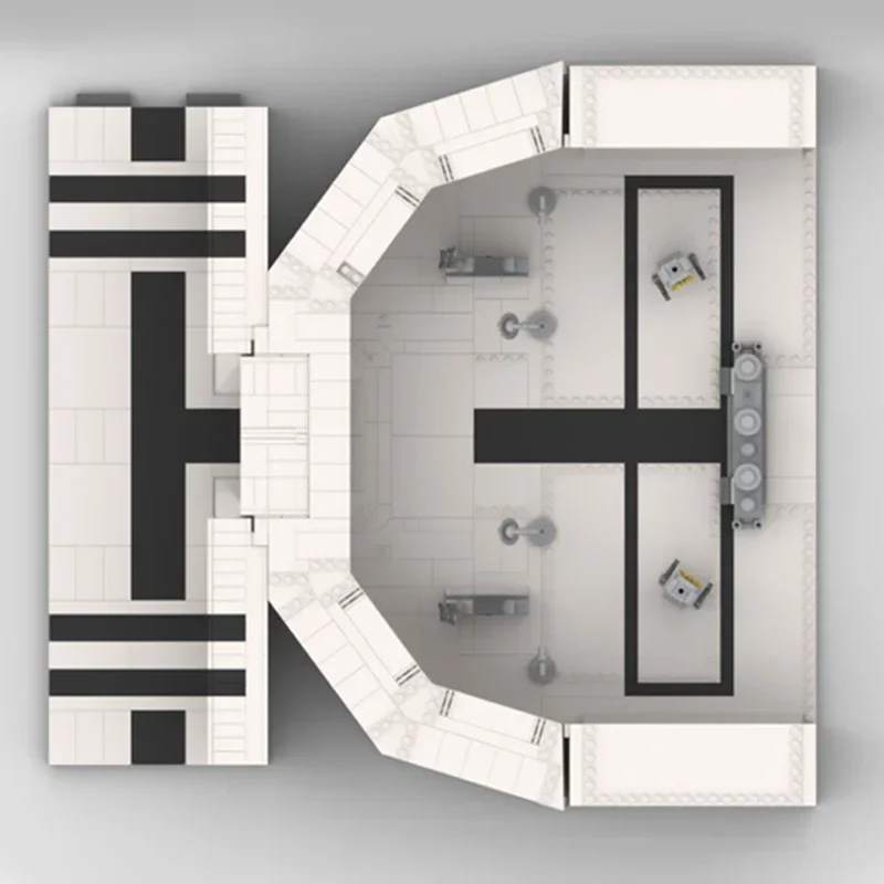 سلسلة فيلم النجوم Moc قوالب بناء الخطوط الأمامية استنساخ غرفة نموذج التكنولوجيا وحدات كتل البناء لتقوم بها بنفسك تجميع اللعب