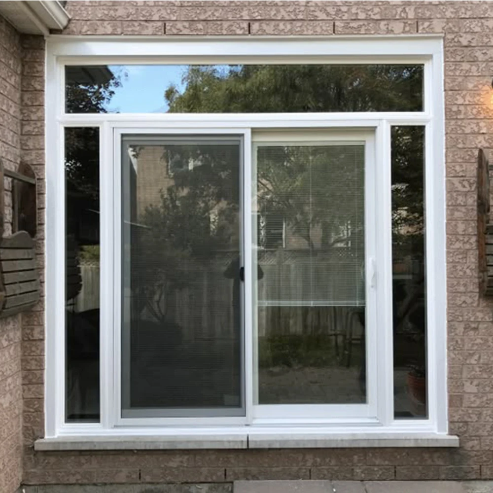 

Sixinalu Casement Window Commercial Grill Design Waterproof Outward Vertical Sliding Aluminium Compound Window Custom Home Decor