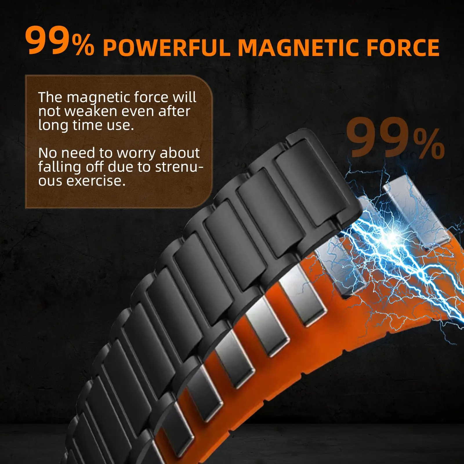 Tali Lingkaran Magnetik untuk Jam Tangan Samsung Galaxy 8 40Mm 44Mm 8 Klasik 46Mm Gelang Olahraga Silikon Jam Tangan Galaxy Korea 8 Tali Pergelangan Tangan