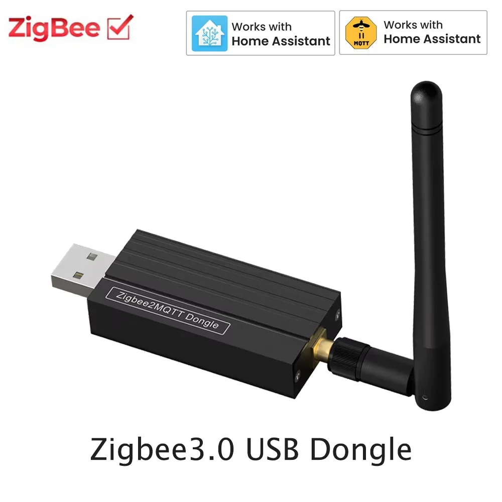

Умный USB-адаптер Zigbee 3.0 плюс универсальный беспроводной шлюз-хаб для интерфейса сбора данных, совместимый с Zigbee2MQTT и Home Assistant