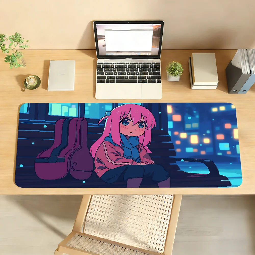 

Коврик для мыши B-Bocchi The R-Rock, нескользящий, с фиксирующим краем, для ПК и ноутбуков, резиновый, для офиса, для клавиатуры, большой, для геймеров, декоративный