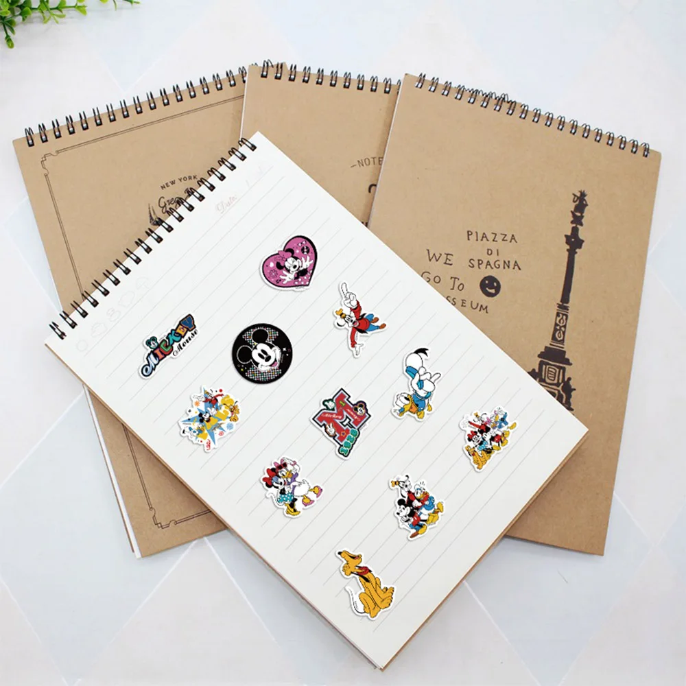 10/30/50PCS Disney Mickey Mouse Stickers Cute Decals Kids Toy DIY Waterproof Laptop Phone Guitar Graffiti Cartoon Sticker Gift