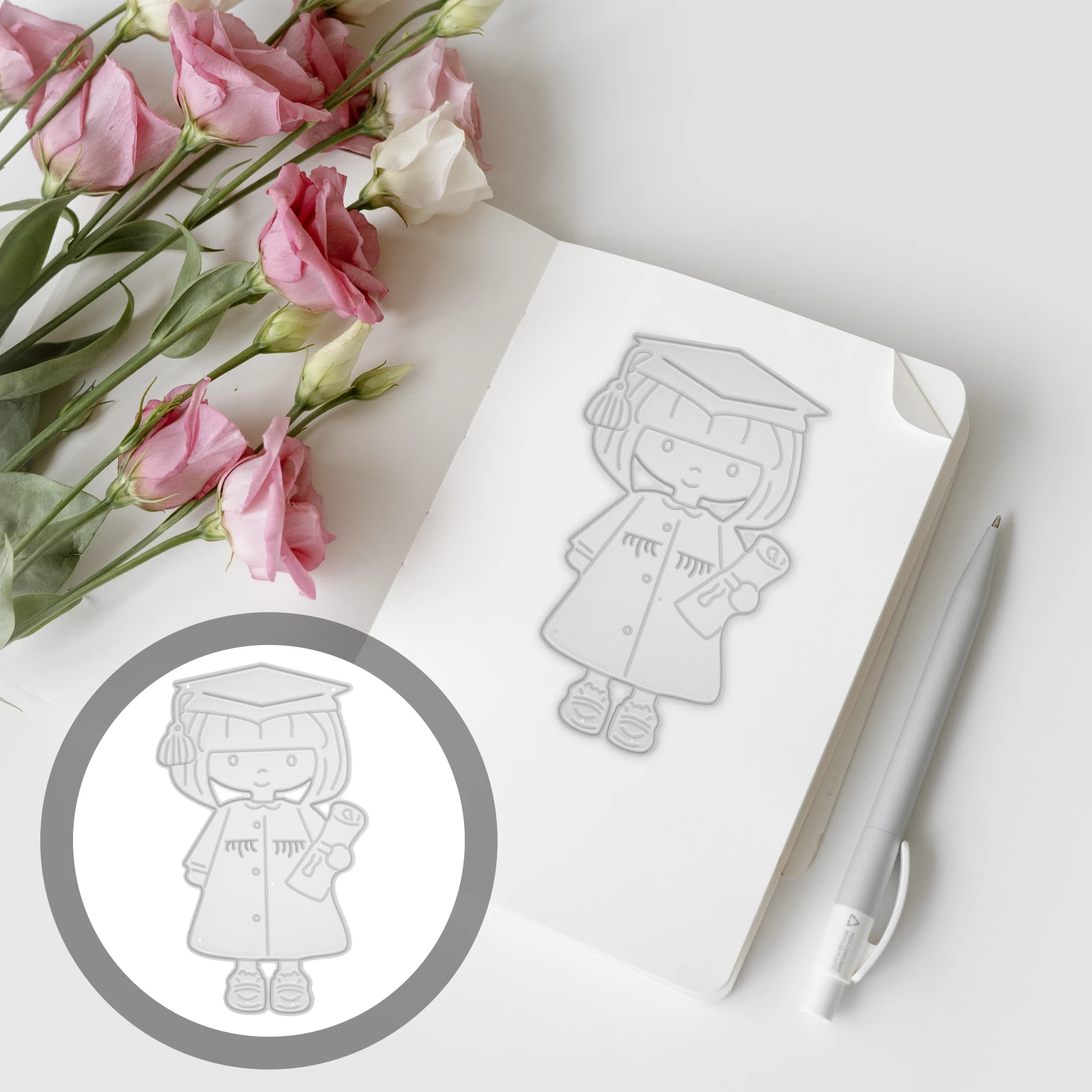 

Carbon Steel Cutting Die Sturdy Reusable Metal Craft Die Graduation Theme Decorative Diy Stencils Scrapbooking Tool For Paper