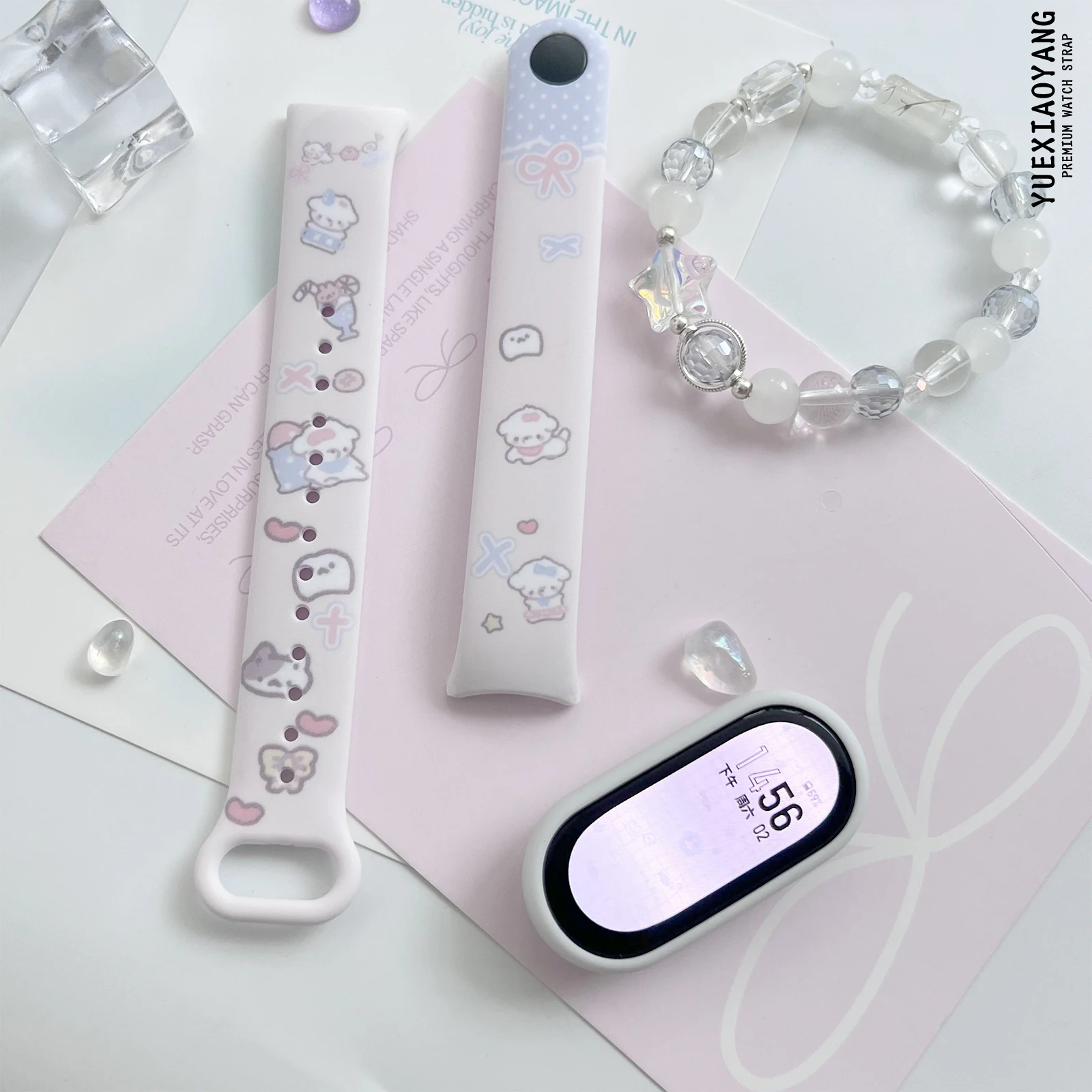 

Colored Cat Printed Wristband for Xiaomi Mi Band 10 9 8 Wrist Strap Replaceable Watchband for Mi Band 10 9 8 Smart Bracelet