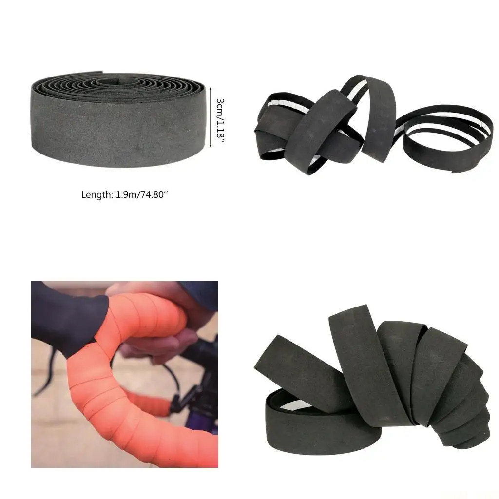 

U2JB 2 шт., лента для руля велосипеда из ЭВА, лента для велосипедного руля, обертывания для велосипедных ручек, ленты для руля