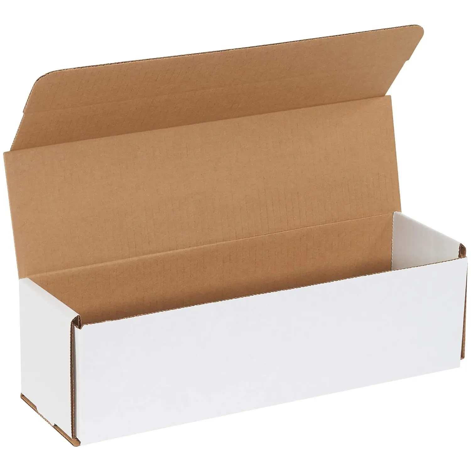 

14x4x4 Inch Corrugated Mailers, White, 50 Pack - Strong & Lightweight