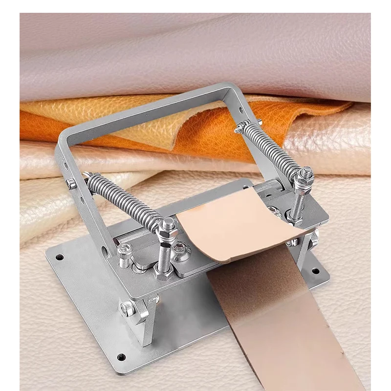 304 Stainless Steel Craft Leather DIY Manual Cutting Peeler Rolling Bearing Tools 100mm 200mm Leather Splitter Cutting Machine