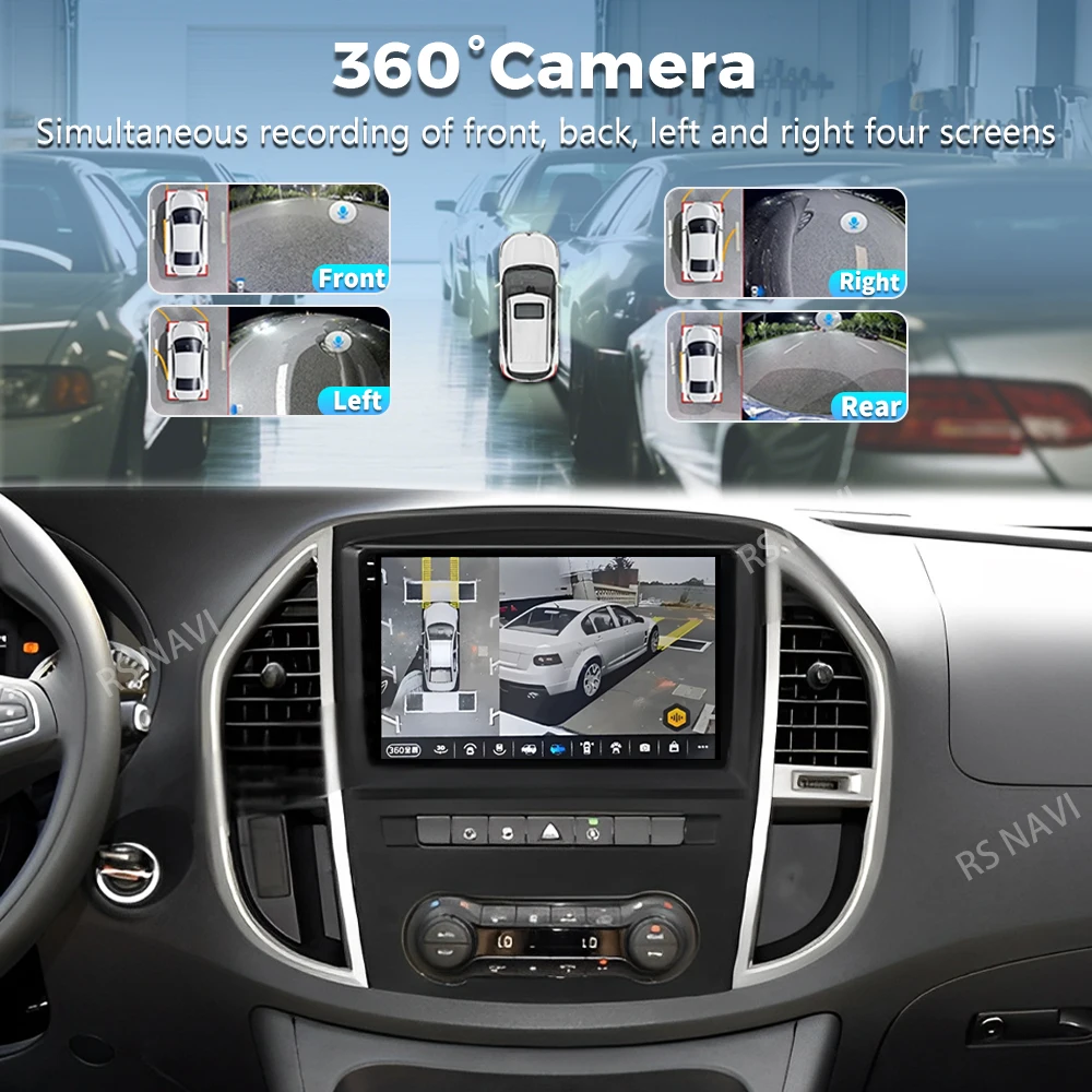 Android 16 For Mercedes Benz Vito 3 W447 2014-2020 2K QLED Android Car Radio Multimedia Video Player GPS 4G CarPlay Stereo
