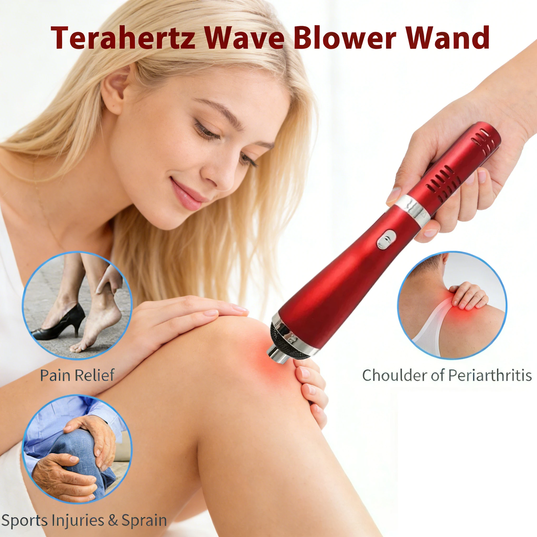 

NEW Terahertz Wave Blower Wand Electric Heating Body Care Device for Shoulder Knee Arthritis Sports Sprain Cervical Spondylosis