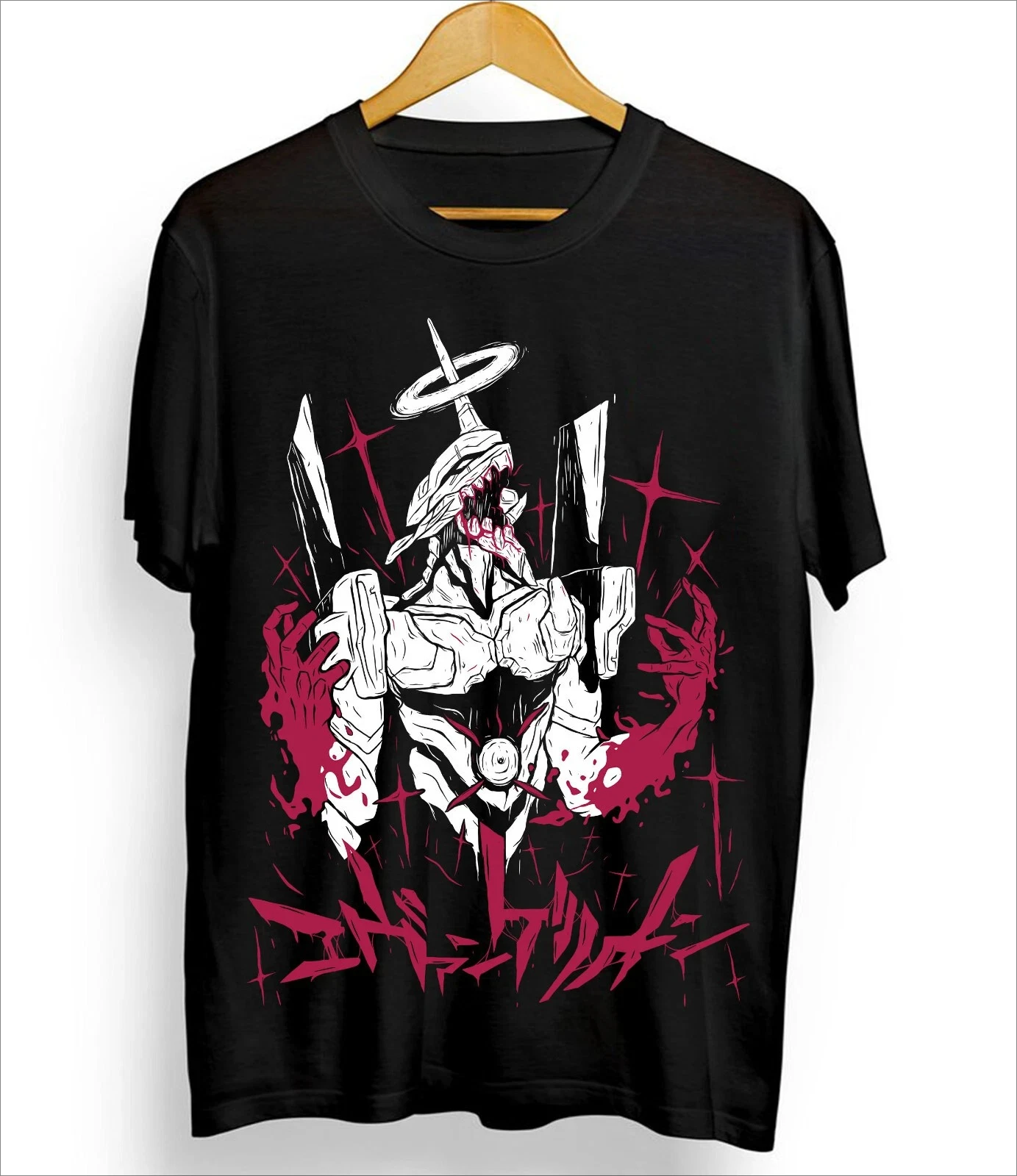 Anime Shirt Neon Genesis Evangelion Eva Unit 01 Japanese Black T-shirt Short Sleeve Unisex Men Women Summer Crew Neck Cotton Tee