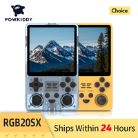POWKIDDY NEW RGB20SX Handheld Game Console 720*720 4 Inch IPS Screen Built-in WIFI Retro Gaming Opending Linux Children's Gifts