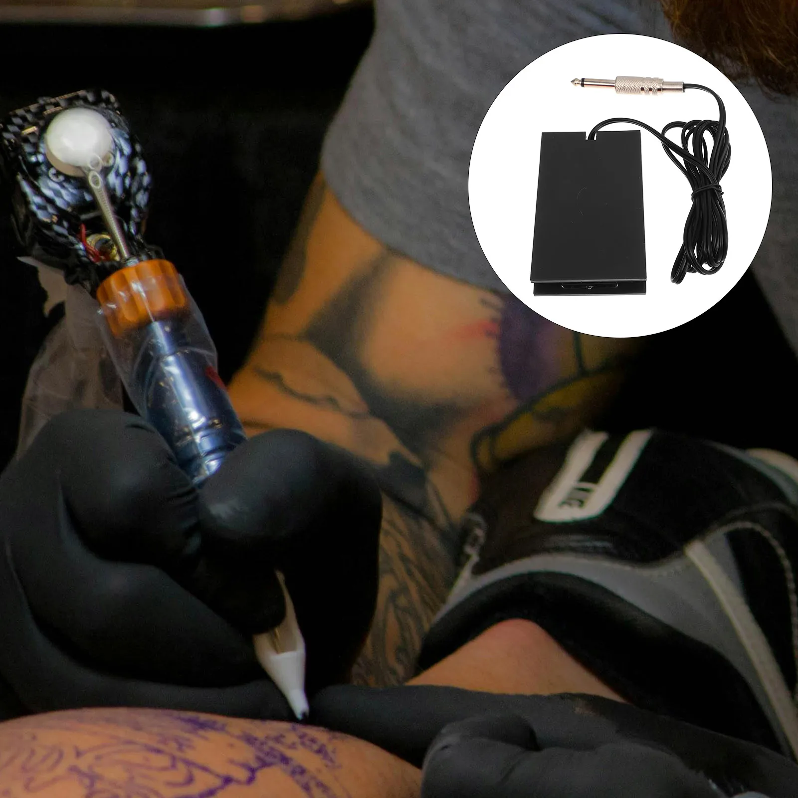 

Tattoo Machine Foot Pedal Switch Non-Slip For Power Supply Control Replacement Parts Compatible With Tattoo Equipment