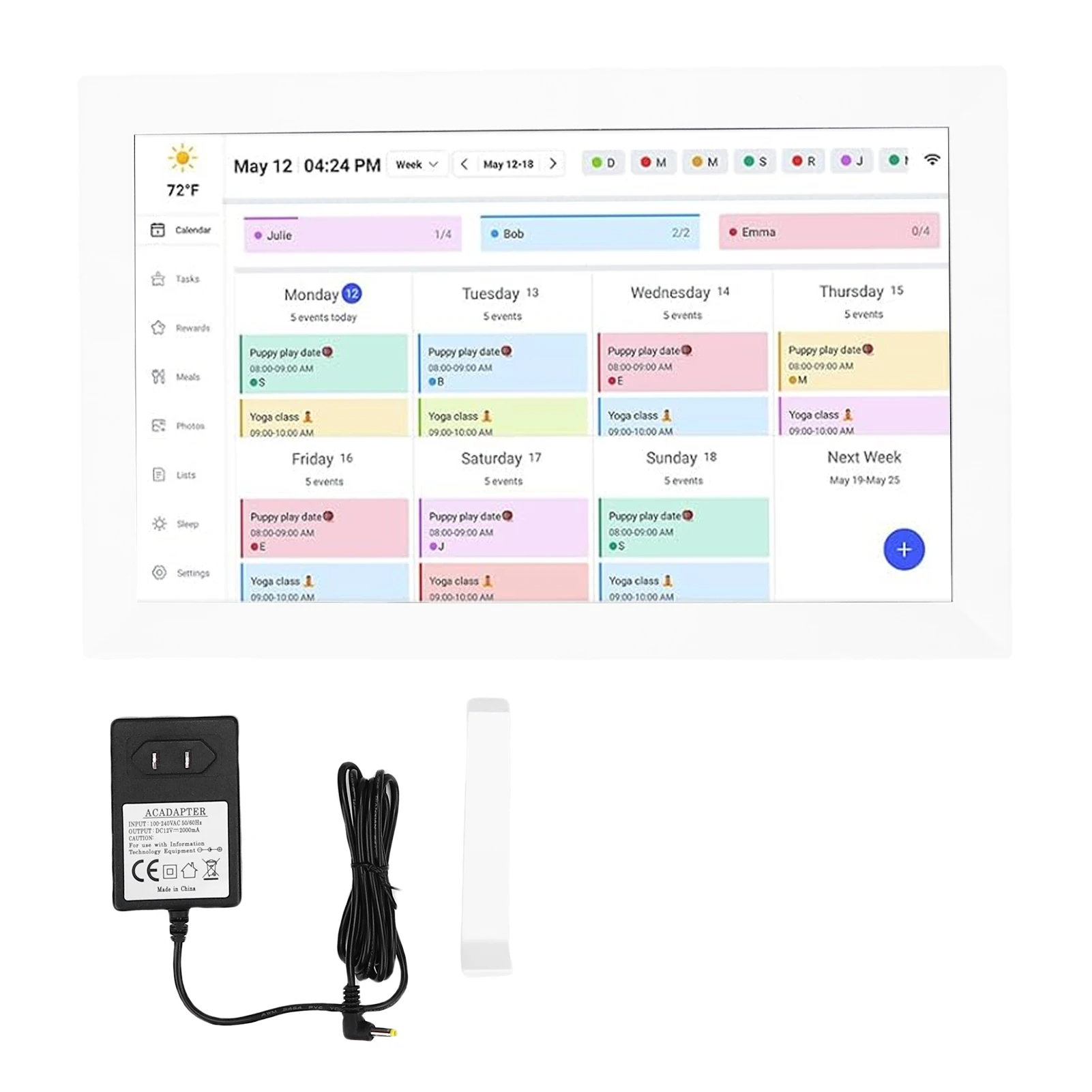 Slimme digitale kalender 1080P 15,6 inch touchscreen WiFi interactief display Digitale fotolijst Kalenderplanner met APP - afbeelding 1