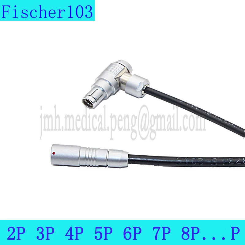 

Compatible Fischer 103 1F 2 3 4 5 6 7 8Pin Waterproof IP68 Bend 90 Degrees Male Plug Female Socket Metal Connector Welding Cable