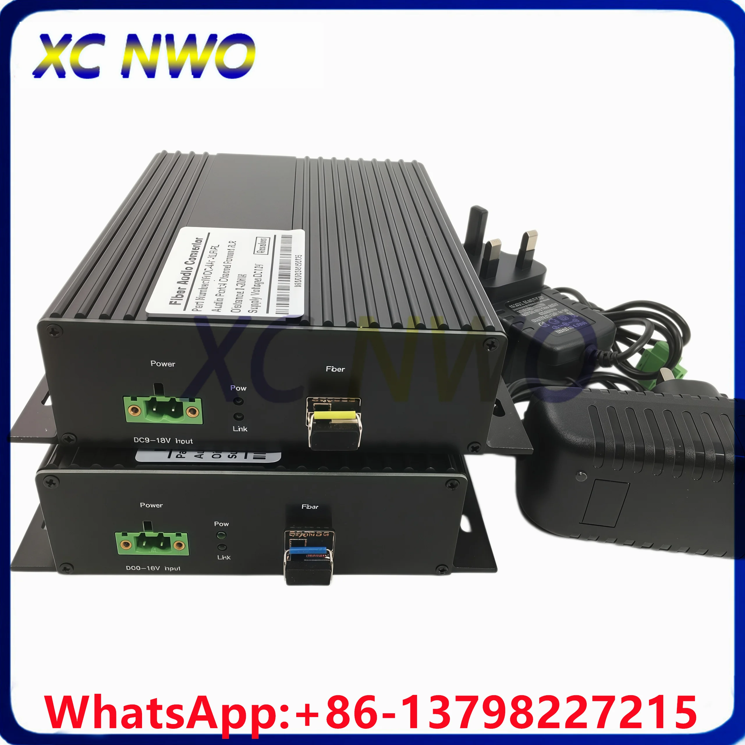 4Channel Forward XLR Audio to Fiber Converter Balanced Audio Over ST/FC/LC/SC Optical Extender Transceiver