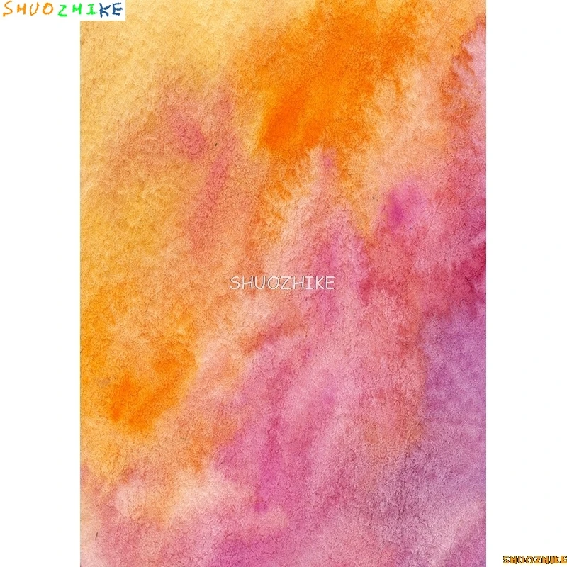 SHUOZHIKE винтажные акварельные портретные фоны для фотосъемки, студийный реквизит, градиентные однотонные фотофоны PPL-01