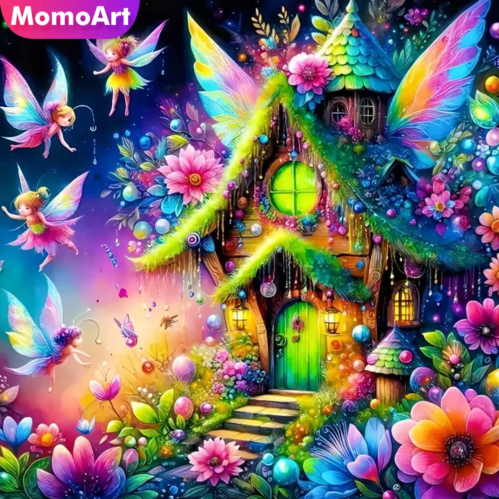 Momoart 5d Diamant Stickerei Aquarell Landschaft volle quadratische runde Malerei Apfel Perlen Fantasie Mosaik Wand kunst