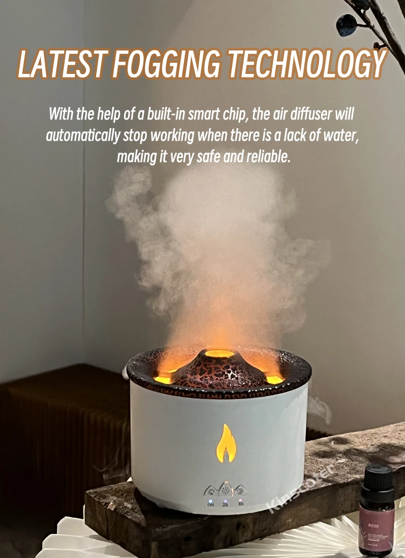 Jellyfish Smoke Ring Aroma Diffuser Creative Volcanic Air Humidifier Aromatherapy for Home Office Bedroom/Essential Oil Set