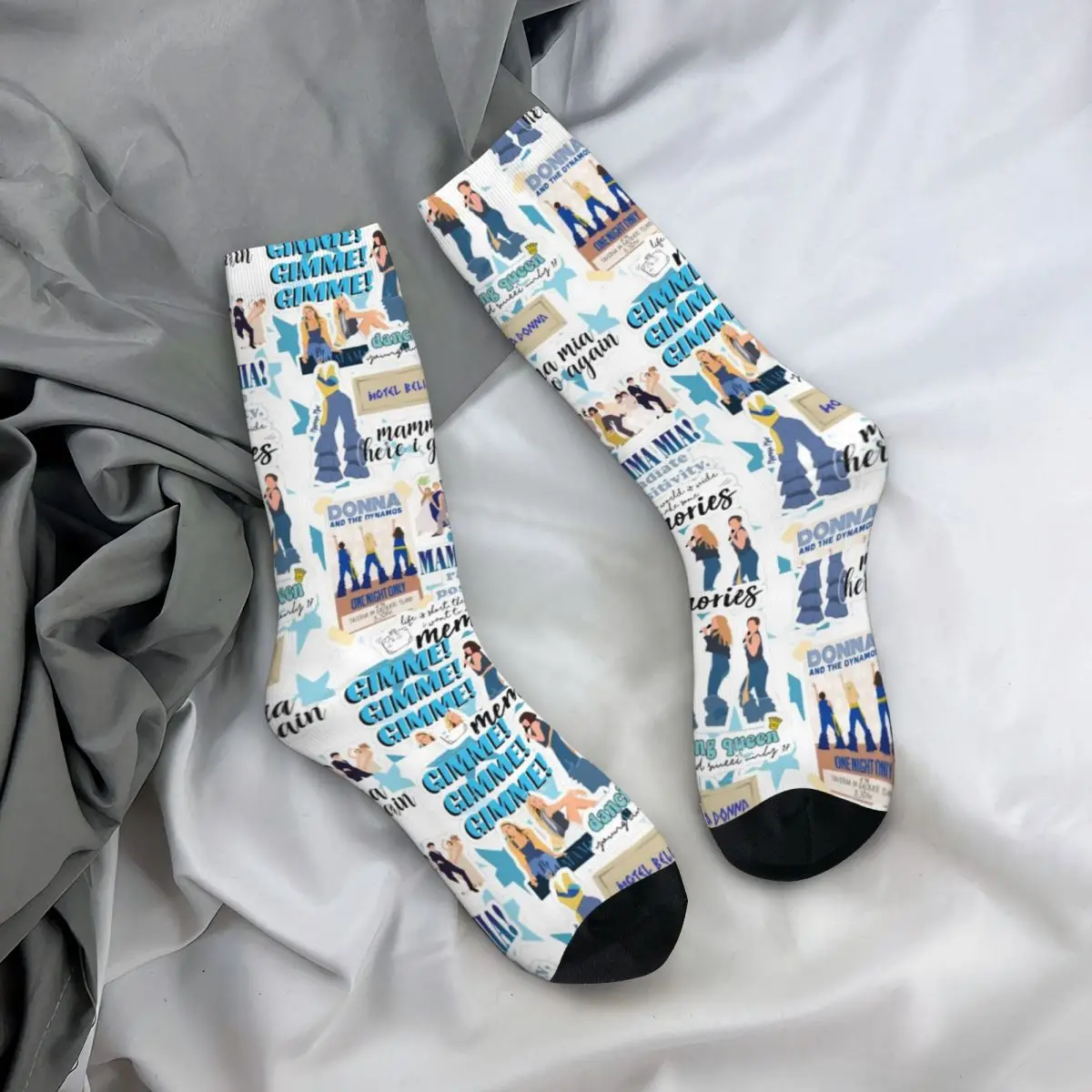 Mm Mamma Stockings Women Mia Poster Socks High Quality Korean Socks Winter Cycling Anti Skid Custom Socks Birthday Present