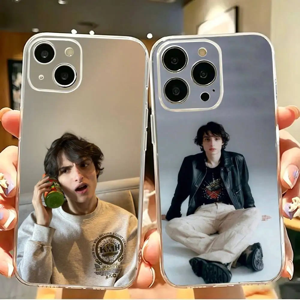 

Singer F-Finn W-Wolfhard Clear Hard Phone Case For iPhone 17 16 15 14 13 12 11 Mini Pro Max Plus Transparent Shockproof Cover