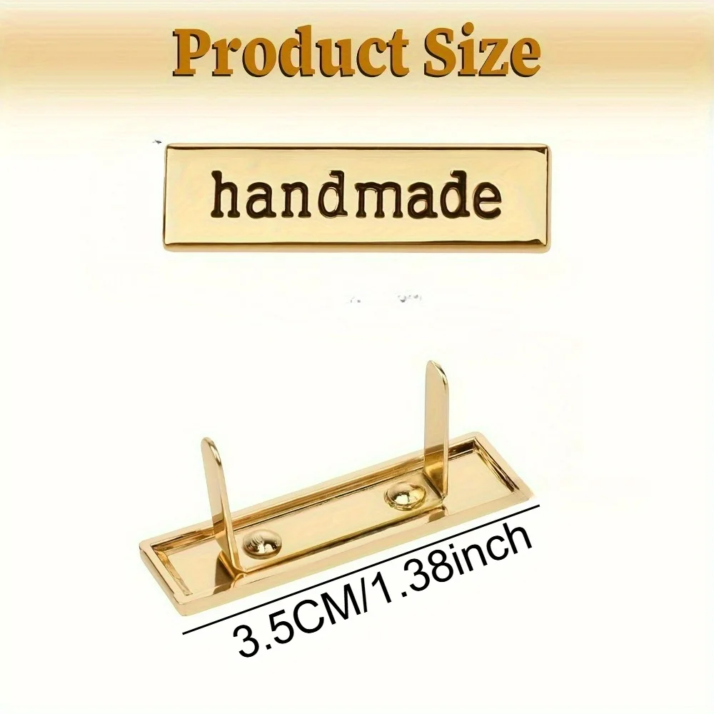 12 Stück/Set, 12 handgefertigte Metallanhänger in Buchstabenform, geeignet für DIY-Projekte wie Geldbörsen, Taschen, Hüte, Kleidung, als Nähzubehör, vielseitig einsetzbar. – Detail 5