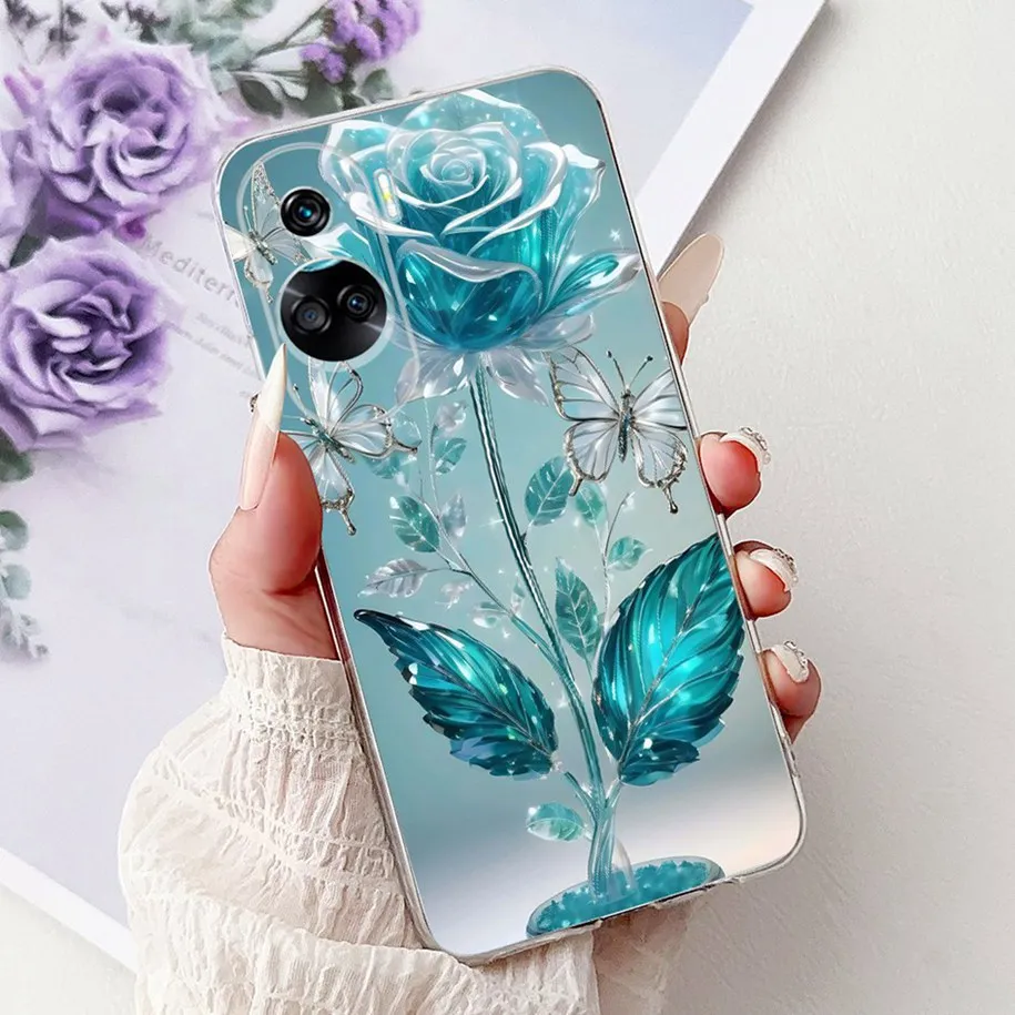 For Honor 90 Lite Case CRT-NX1 Fashion Painted Cover Shockproof Soft Silicone Phone Case on Honor 90 Pro Funda Honor90 Lite Capa