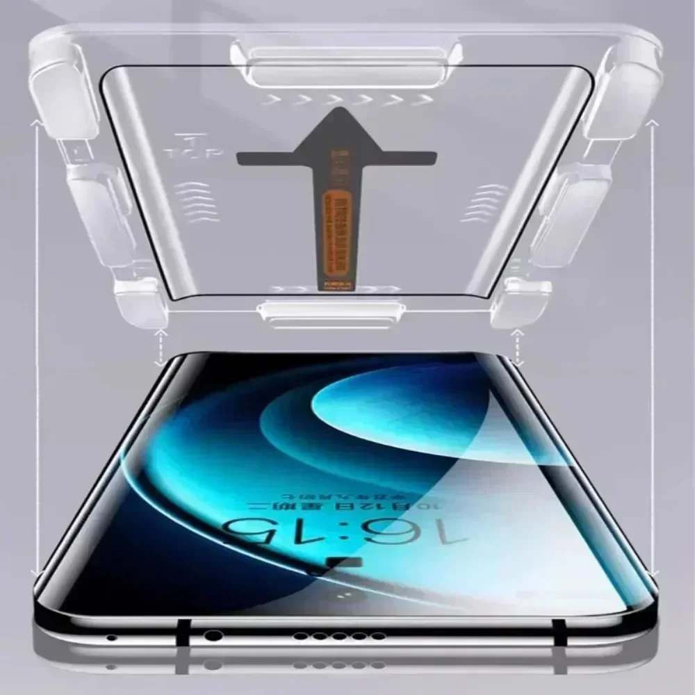 5 Stück für Honor Magic 6 Pro 7 RSR 5 Lite 4 Ultimate 3 Pro Plus Displayschutzfolie aus gehärtetem Glas mit automatischem Installationswerkzeug