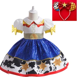 Toy Costume Story Infant Christmas Jessie Dress New Year Girls Tutu Dress 1-6 Years Old Baby Girl Birthday Party Kids' dresses