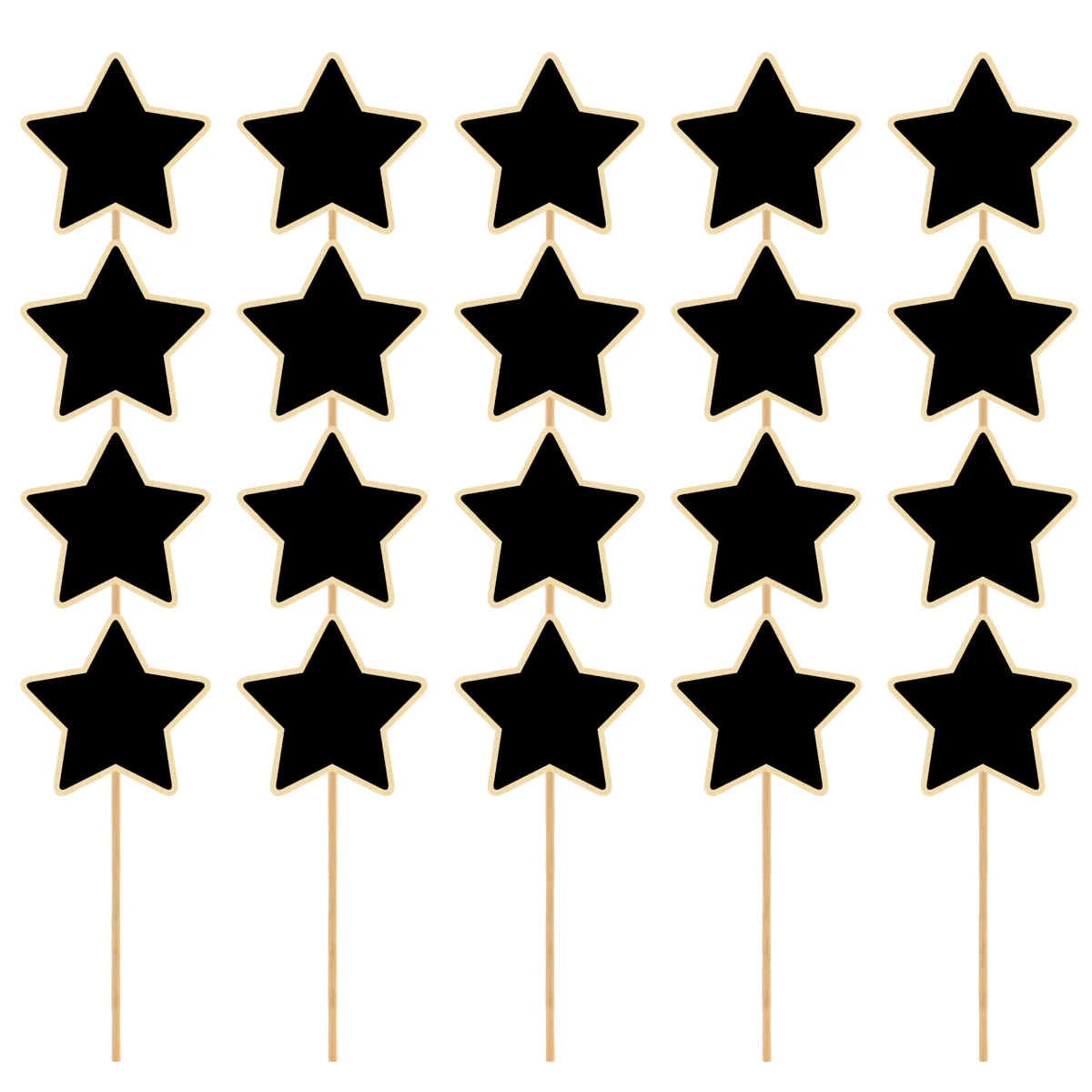 

20pcs Mini Chalkboard Toppers Wooden Signs Wedding Decor Garden Labels Plant Tags Christmas Craft Blackboard Displays