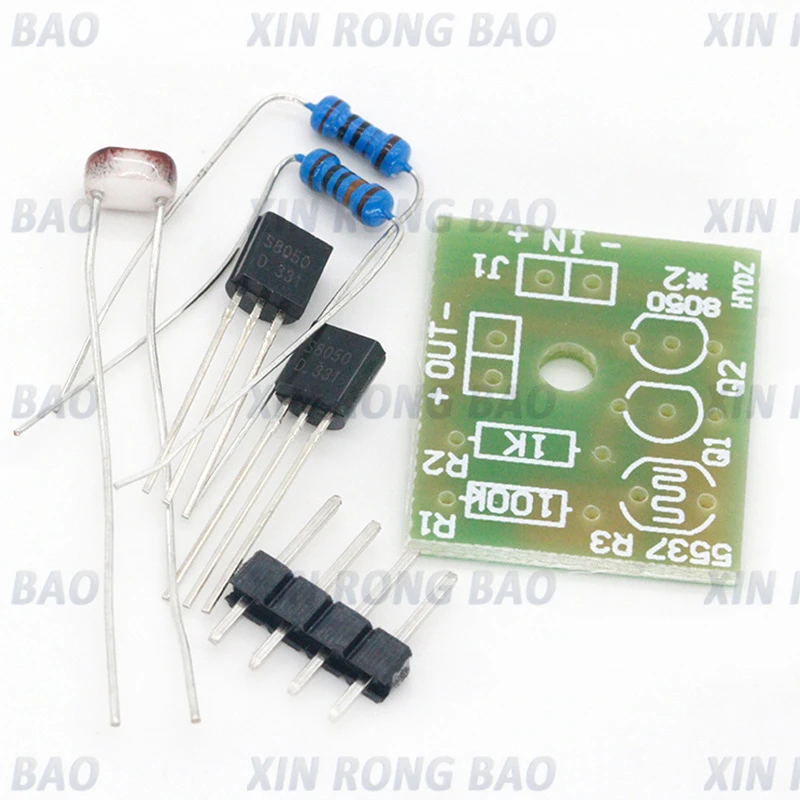 Rangkaian Sakelar Sensor Kontrol Lampu Kit DIY Rangkaian Sakelar Induksi Fotosensitif Rangkaian Sirkuit Terpadu Rangkaian Latihan Elektronik DIY