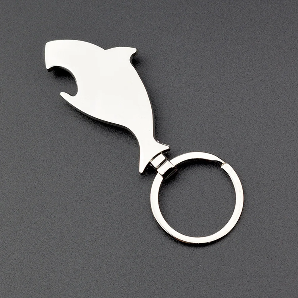 

3Pcs Shark Keychain Metal Compass Portable Bottle Opener Novelty Key Ring Gift for Men Women Camping Hiking Outdoor