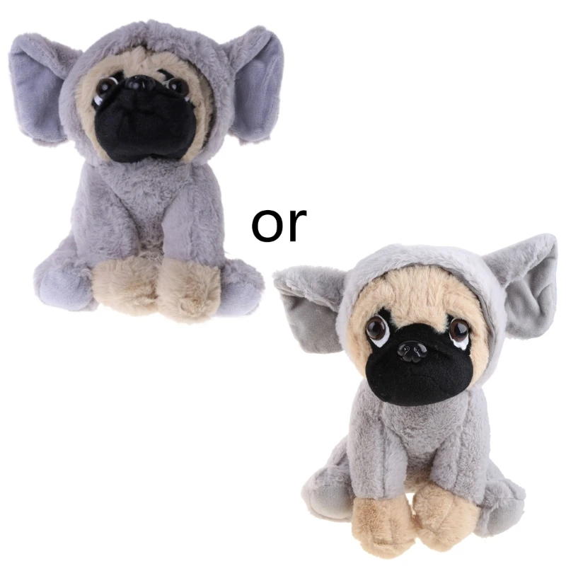 24cm Plush Stuffed Transform Doggy Toy Pillow for Desk Decoration Emotion Appease Non-Deform Office Ornament Car Accs