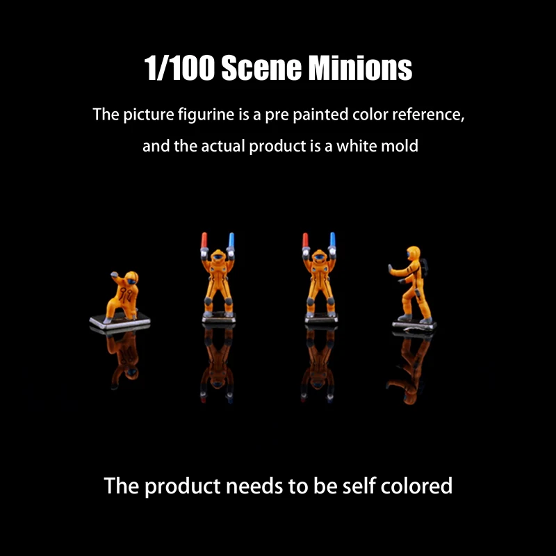 26Pcs 1/100 Scale Mini Soldier Figure Assembly Model Diorama Scene Hobby DIY Supply