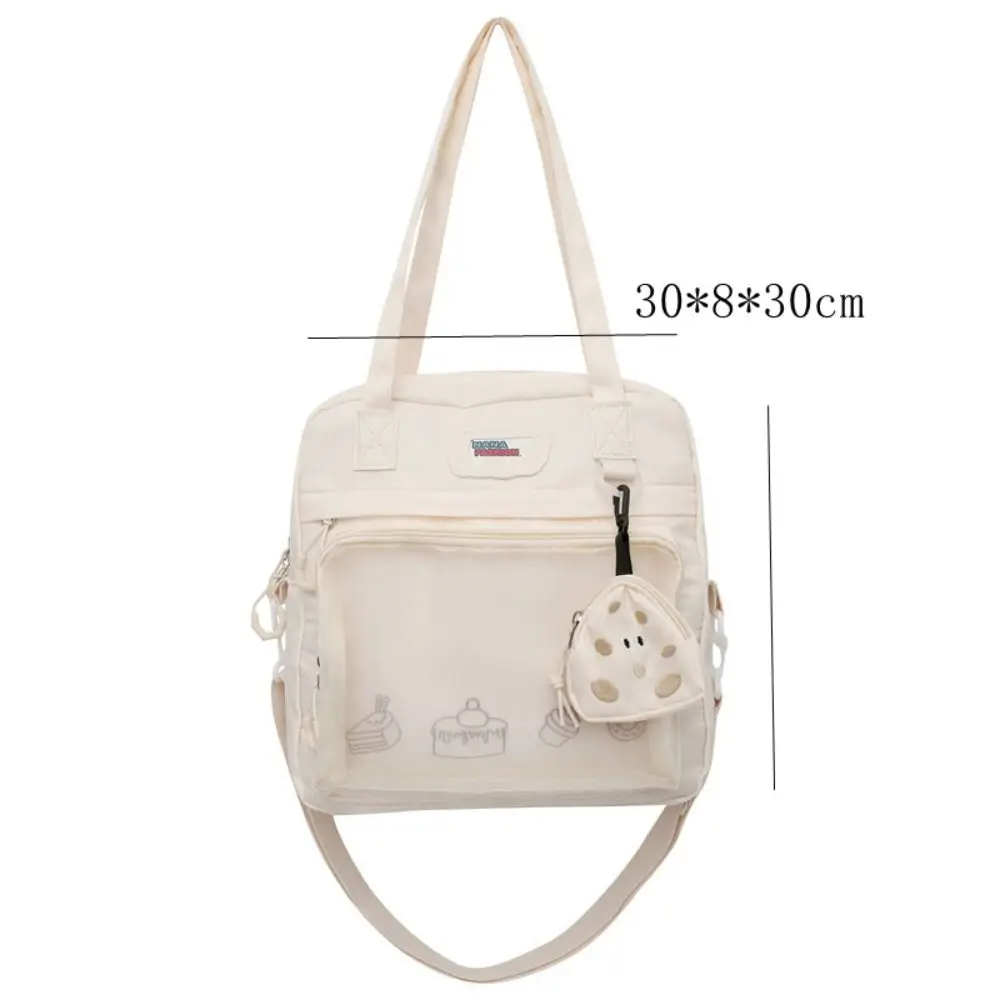 Cute Clear Small Ita Bag Multi-purpose Japanese Style Clear ItaBag Transparent Pocket Waterproof Pin Display Backpack Girls