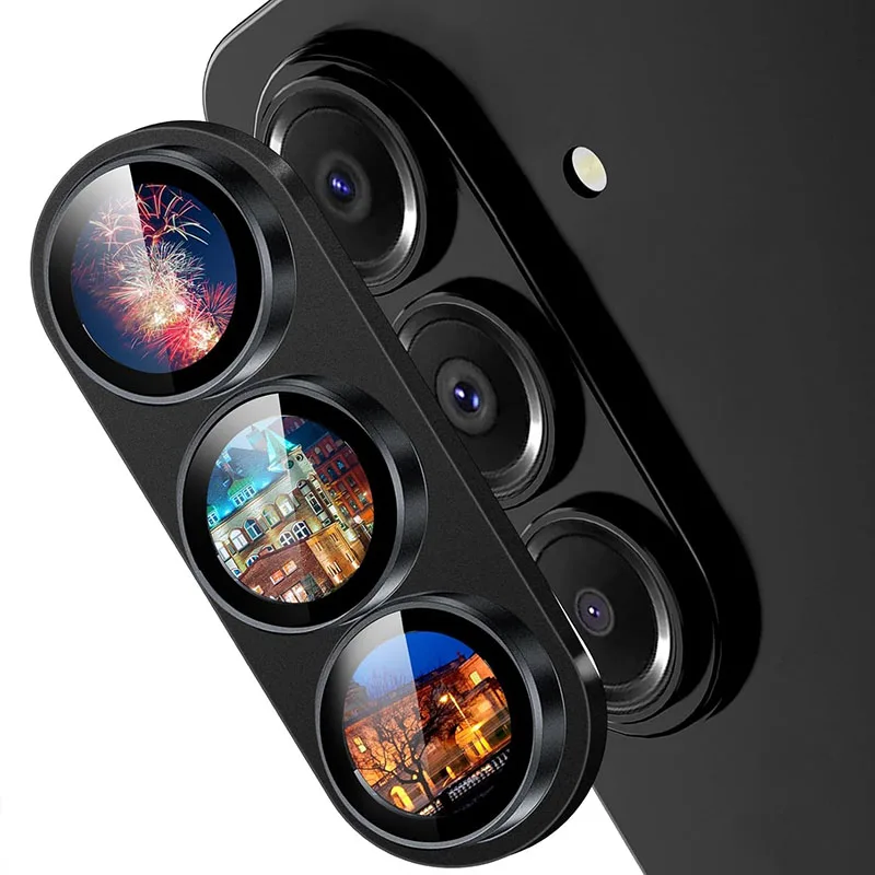 Metalen gehard glazen camerascherm Volledige beschermhoes voor Samsung Galaxy S26+ S26 Sterke adsorptie Cameralensbeschermer