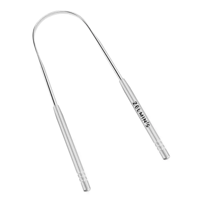 

Двухсторонний очиститель для языка для свежего дыхания перед встречами, едой, полетами и свиданиями – устойчивый к ржавчине инструмент для гигиены полости рта