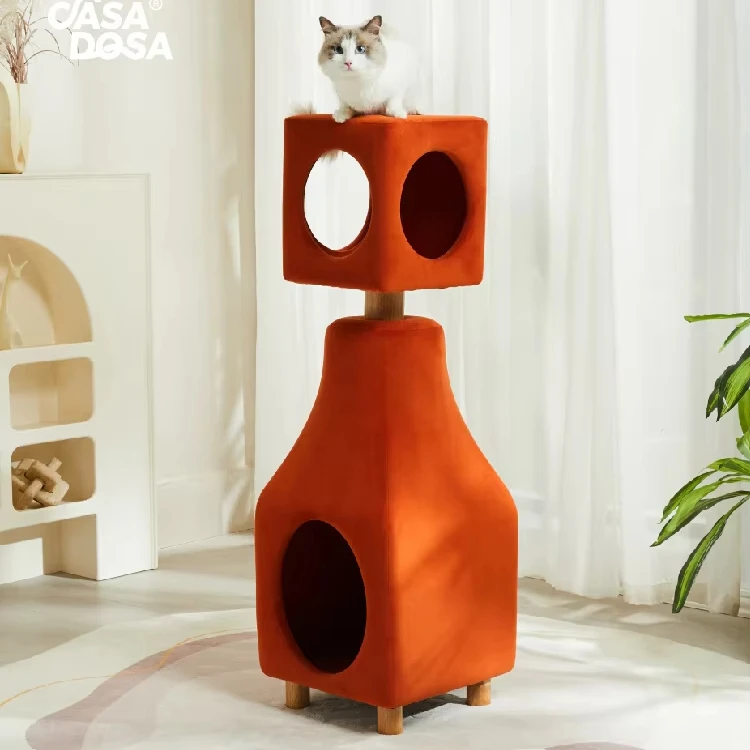 

Wholesale Price Cat Tree & Scratcher Integrated Vertical Climbing Frame Indoor Cat Toy