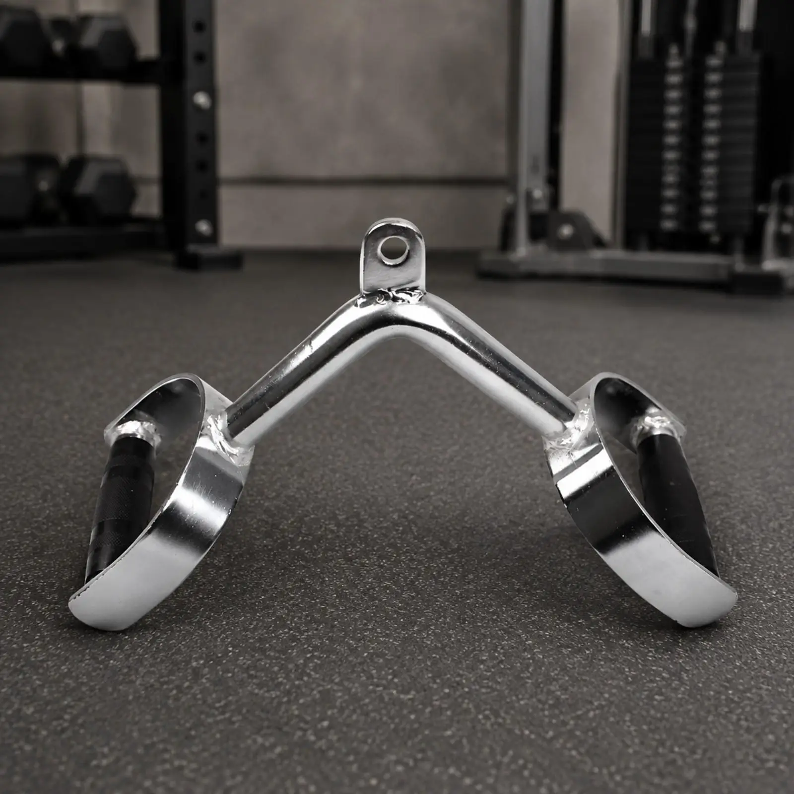 Gym Pull Down Bar Metal Cable Attachment with Mounting Eyelet for Fitness Studio Training