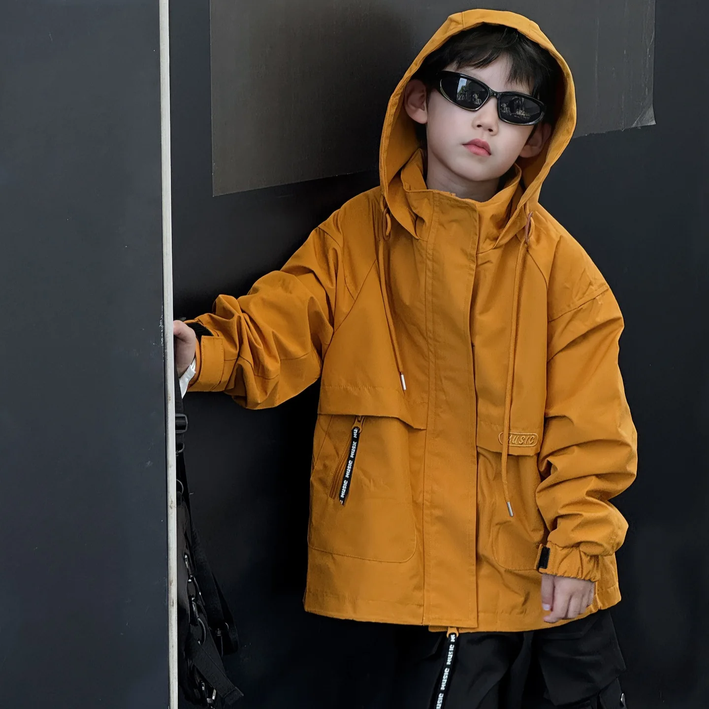 

Autumn Children Boys Jackets Cotton Zipper Windbreaker Infant Babys Boy Outerwear Coat Loose Casual Toddler Boys Hoodies Jackets