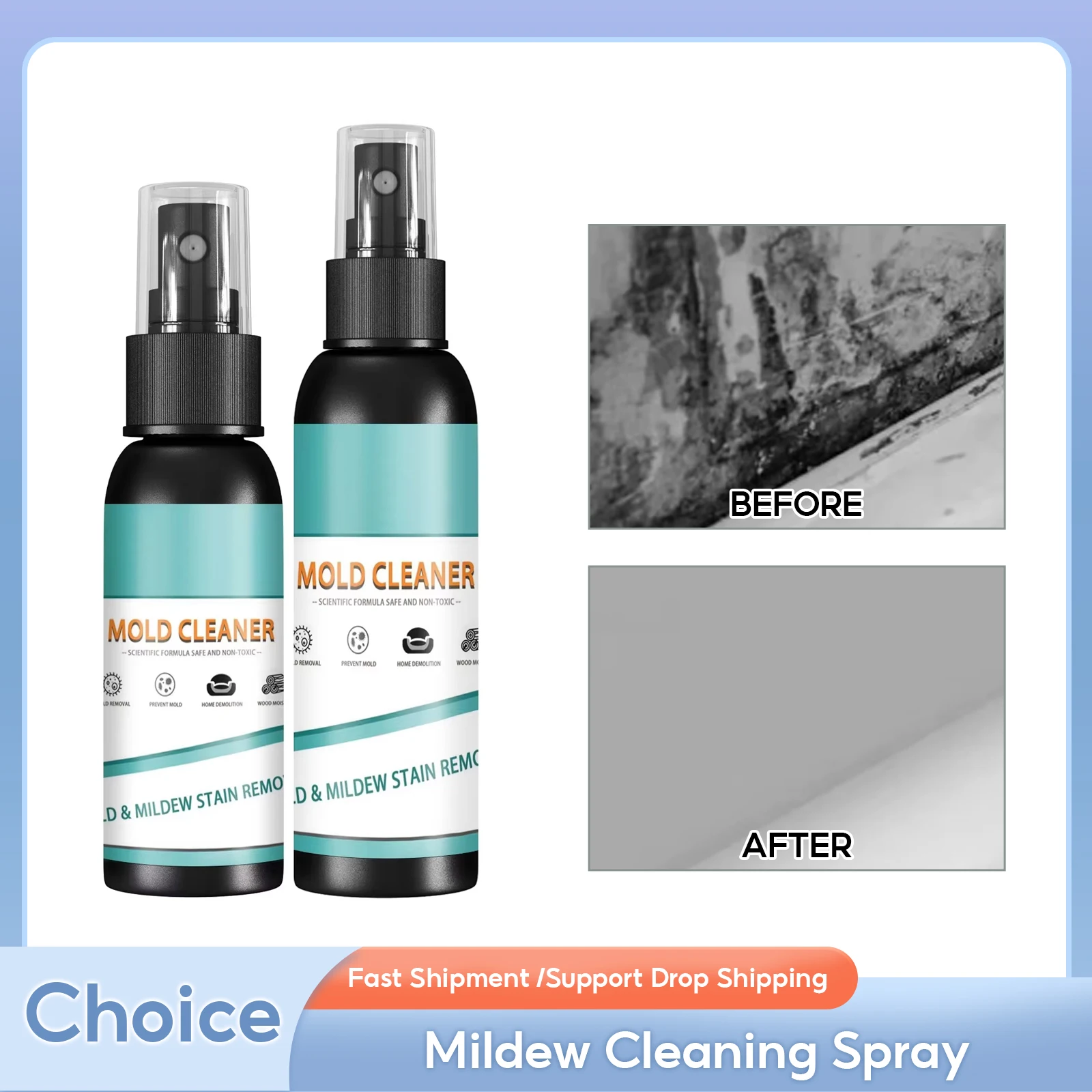 

Mildew Cleaning Spray Foam Mold Remover Agent Furniture Ceramic Tile Walls Molds Floor Cleaners Household Accessories Products