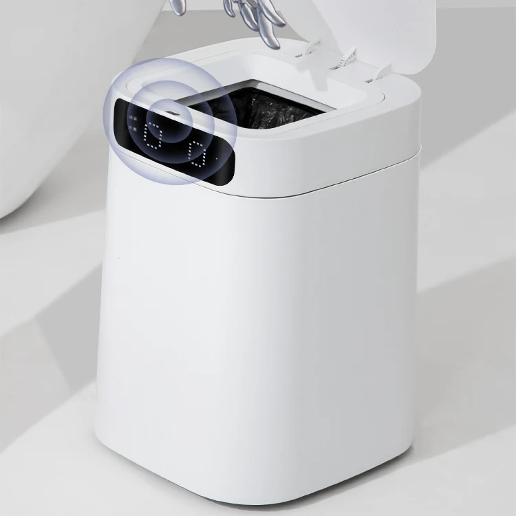 Smart intelligent induction self changing bag self sealing sensor bin trash can garbage bin kitchen waste bin