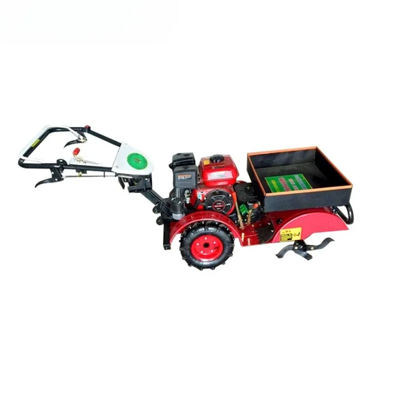 Four-wheel drive electric start small micro-tiller, rotary tiller